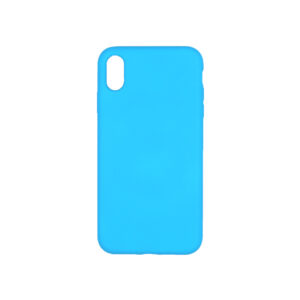 θήκη iPhone X / XS / XR / XS MAX silky and soft touch σιλικόνη γαλάζιο πίσω