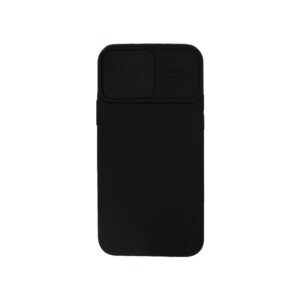 Θήκη iPhone 12 / 12 Pro Σιλικόνη με Camera Protector Μαύρο 2