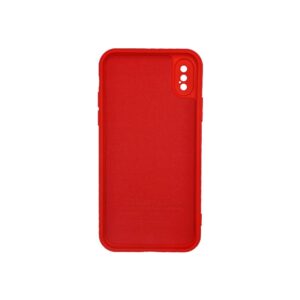 Θήκη iPhone X / XS Silky and Soft Touch Silicone Με Εσοχές Κόκκινο 2