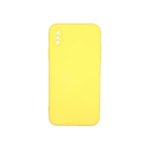 Θήκη iPhone X / XS Silky and Soft Touch Silicone Με Εσοχές Κίτρινο