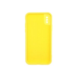 Θήκη iPhone X / XS Silky and Soft Touch Silicone Με Εσοχές Κίτρινο 2