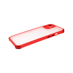 Θήκη iPhone 12 Anti Shock Mε Χρωματιστό Πλαίσιο Κόκκινο 2