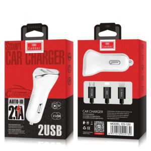 Earldom ES-120 Car Charger With 3 In 1 Usb Cable