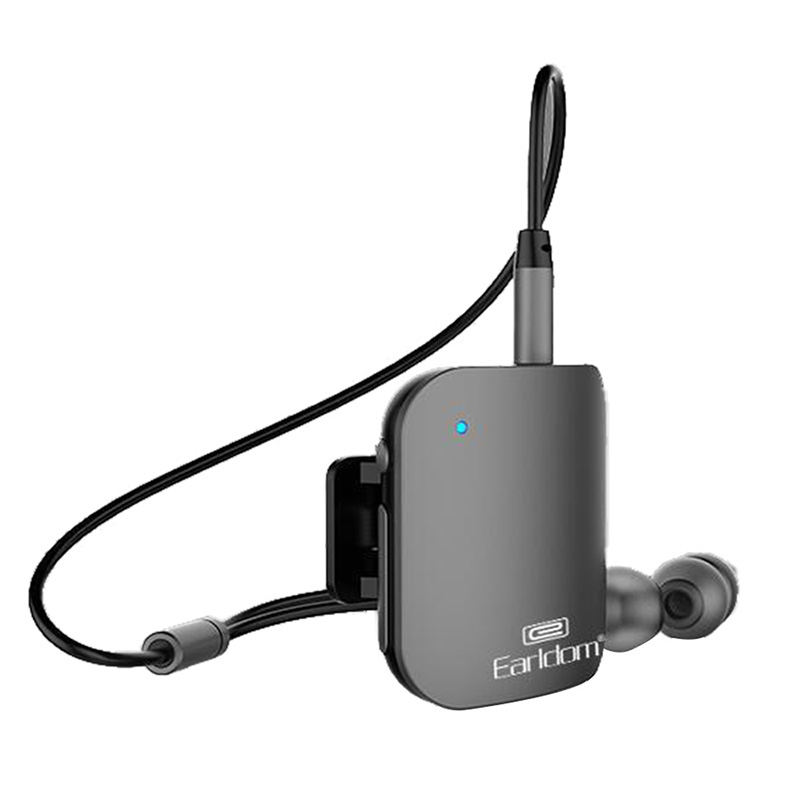 Earldom ET-BH02 3in1 Earphones Collar-Clip Car Bluetooth V4.0 Audio Receiver