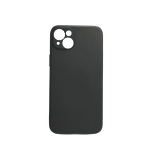 Θήκη iPhone 14 Max / Plus Silky and Soft Touch Silicone Μαύρο Με Προστασία Κάμερας