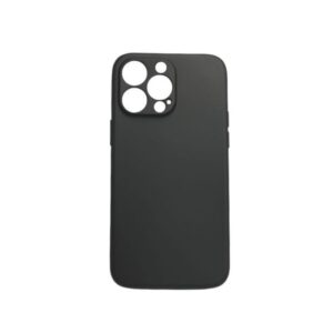 Θήκη iPhone 14 Pro Max Silky and Soft Touch Silicone Μαύρο με Προστασία Κάμερας