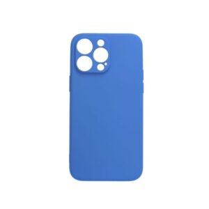 Θήκη iPhone 14 Pro Max Silky and Soft Touch Silicone Μπλέ Ηλεκτρίκ με Προστασία Κάμερας