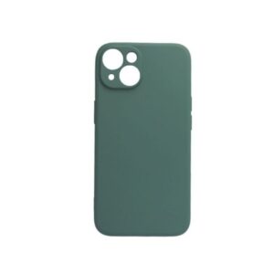 Θήκη iPhone 14 Silky and Soft Touch Silicone Πράσινο Σκούρο Με Προστασία Κάμερας