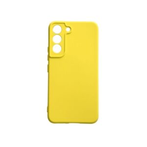 Θήκη Samsung Galaxy S22 Silky and Soft Touch Silicone Κίτρινο Με Προστασία Κάμερας