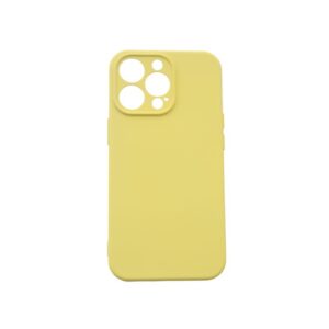 Θήκη iPhone 11 Pro Silky and Soft Touch Silicone Κίτρινο Με Προστασια Κάμερας