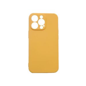 Θήκη iPhone 11 Pro Silky and Soft Touch Silicone Κίτρινο Σκούρο Με Προστασια Κάμερας