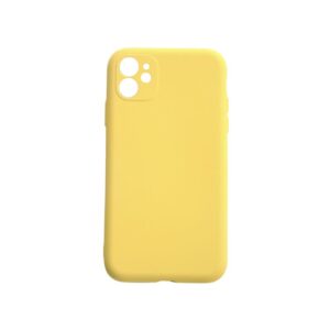 Θήκη iPhone 11 Silky and Soft Touch Silicone Κίτρινο Με Προστασία Κάμερας