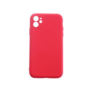 Θήκη iPhone 11 Silky and Soft Touch Silicone Κόκκινο Με Προστασία Κάμερας