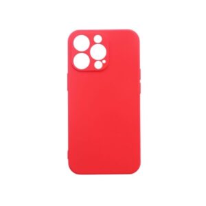 Θήκη iPhone 13 Pro Max Silky and Soft Touch Silicone Κόκκινο Με Προστασία Κάμερας
