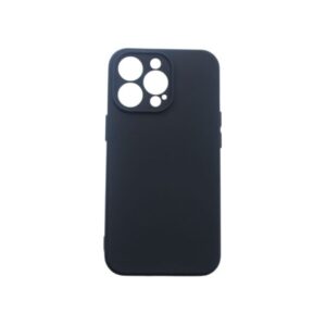 Θήκη iPhone 13 Pro Max Silky and Soft Touch Silicone Μαύρο Με Προστασία Κάμερας