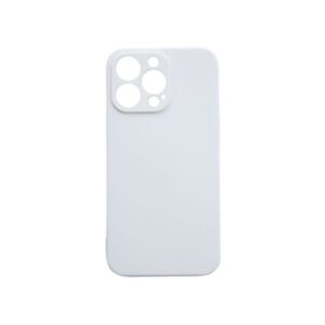 Θήκη iPhone 13 Pro Max Silky and Soft Touch Silicone Άσπρο Με Προστασία Κάμερας