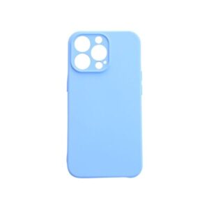 Θήκη iPhone 13 Pro Max Silky and Soft Touch Silicone Γαλάζιο Με Προστασία Κάμερας