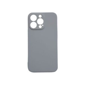 Θήκη iPhone 13 Pro Max Silky and Soft Touch Silicone Γκρι Σκούρο Με Προστασία Κάμερας