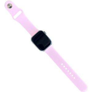 Λουράκι Σιλικόνης για Apple Watch 38 40 41 mm Ροζ Απαλό