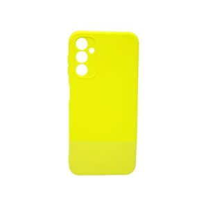 Θήκη Samsung Galaxy A34 5G Silky and Soft Touch Silicone Κίτρινο Neon Με Προστασία Κάμερας