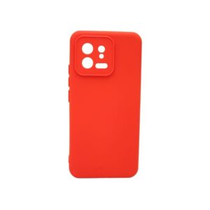 Θήκη Xiaomi 13 5G Silky and Soft Touch Silicone Κόκκινο Με Προστασία Κάμερας