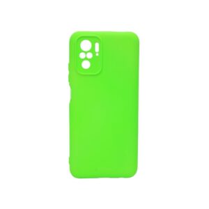 Θήκη Xiaomi Redmi Note 1010sPoco M5s Silky and Soft Touch Πράσινο Neon Με Προστασία Κάμερας