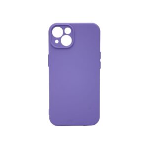 Θήκη-iPhone-15-Plus-Silky-and-Soft-Touch-Silicone-Μωβ-Με-Προστασία-Κάμερας