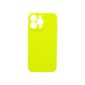 Θήκη iPhone 15 Pro Silky and Soft Touch Silicone Κίτρινο Neon Με Προστασία Κάμερας
