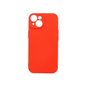 Θήκη iPhone 15 Silky and Soft Touch Silicone Κόκκινο Με Προστασία Κάμερας