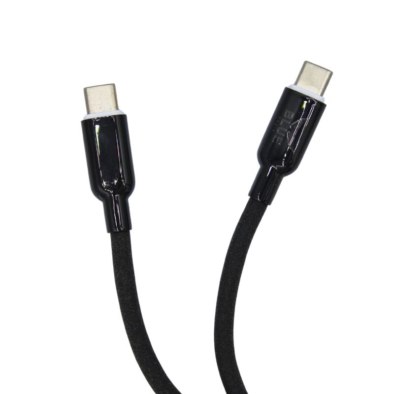 Blue Eagle VL-04 Fast Charging Data Cable 60W Type C - Type C Μαύρο