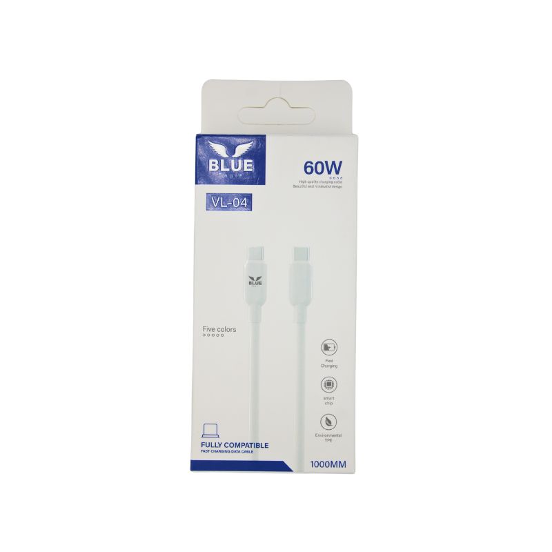 Blue Eagle VL-04 Fast Charging Data Cable 60W Type C - Type C