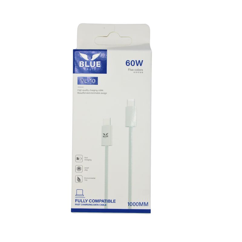 Blue Eagle VL-10 Fast Charging Data Cable 60W Type C - Type C