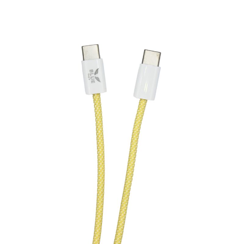 Blue Eagle VL-10 Fast Charging Data Cable 60W Type C - Type C Κίτρινο