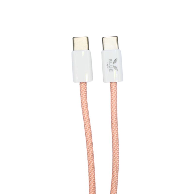 Blue Eagle VL-10 Fast Charging Data Cable 60W Type C - Type C Ροζ
