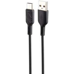 Earldom ΕC-171c Fast Charging Cable Μαύρο