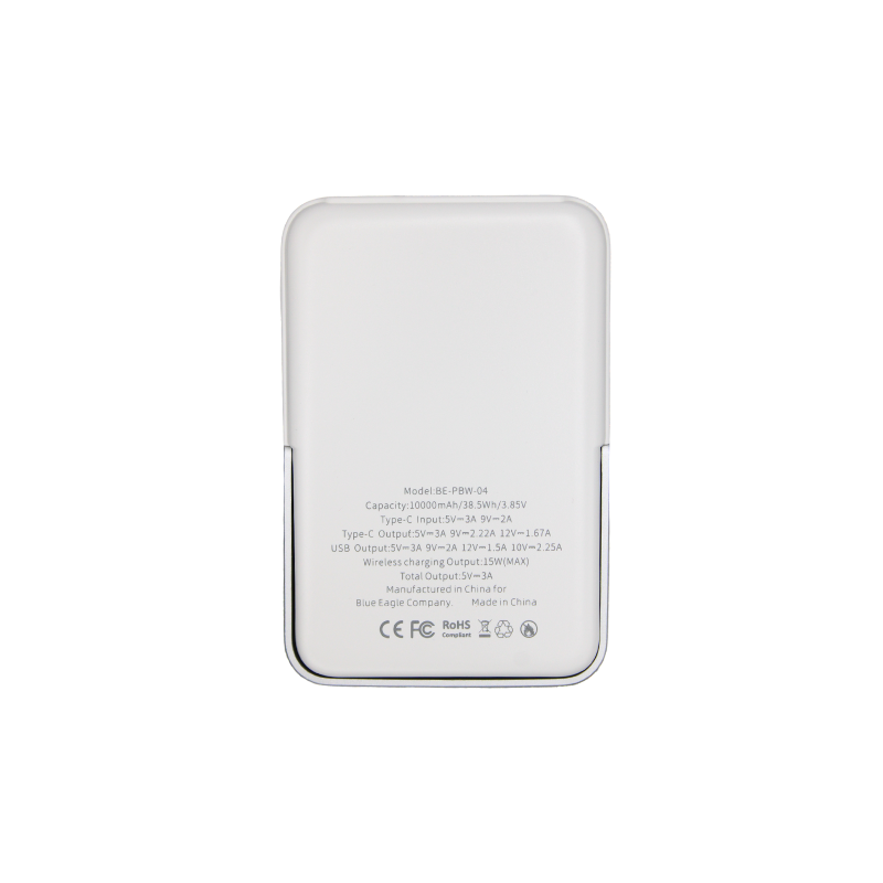 Blue Eagle BE-PBW-04 Magsafe Power Bank 3in1 with Built in Bracket 10000mAh White