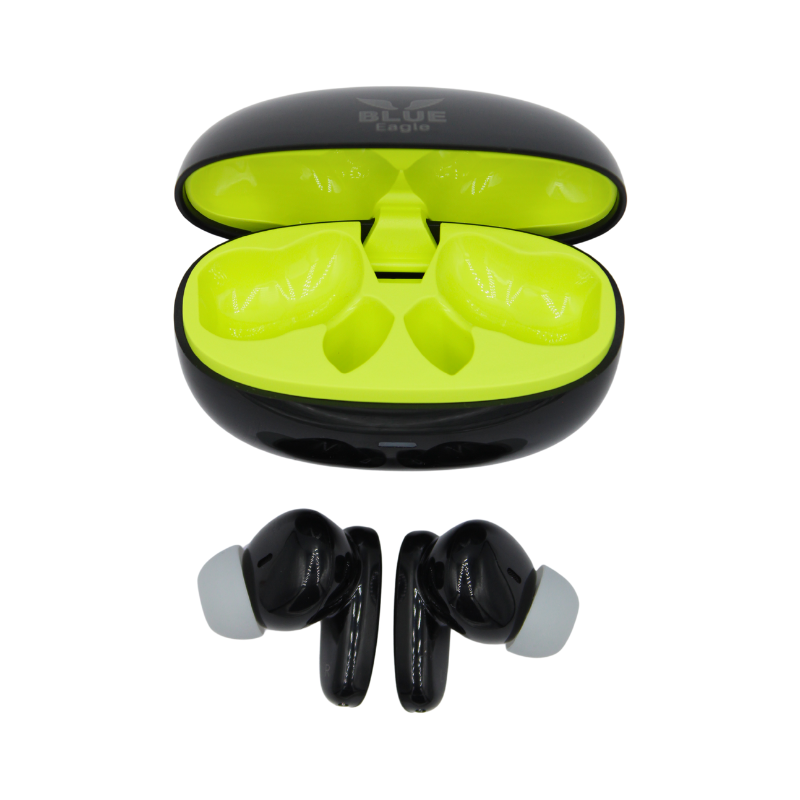 Blue Eagle BE-TWS-01 Wireless Earbuds Black Green