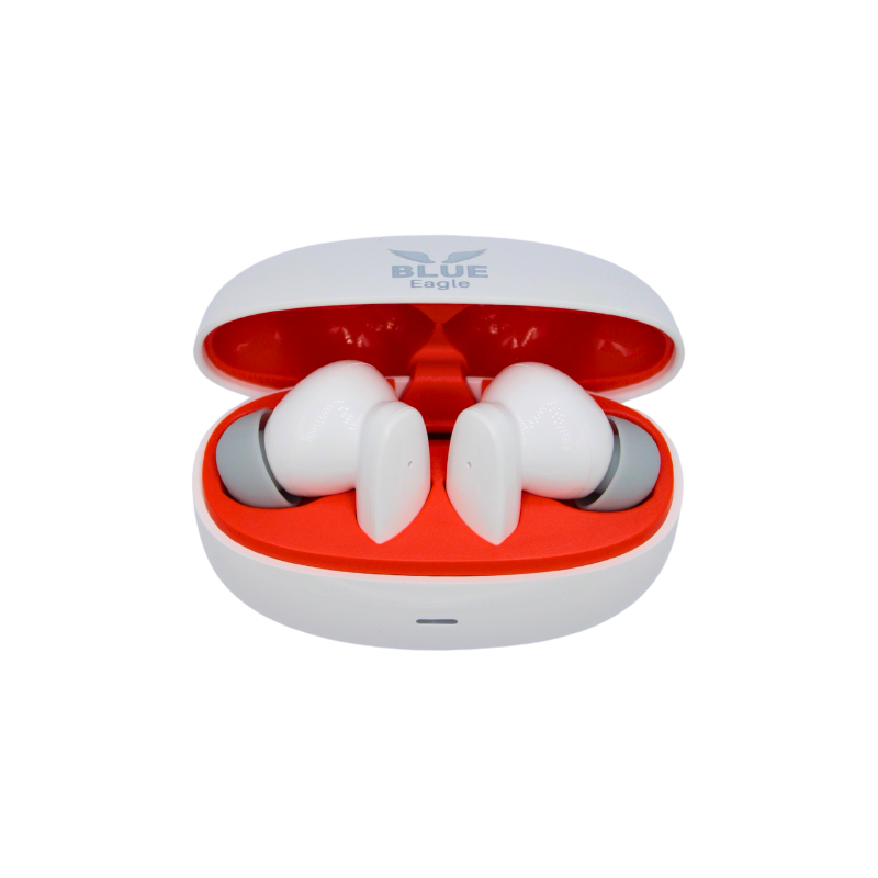 Blue Eagle BE-TWS-01 Wireless Earbuds White Red