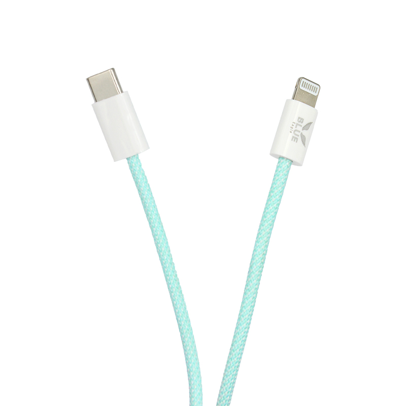 Blue Eagle VL-09 Fast Charging Data Cable 27W Lightning - Type C Turquoise