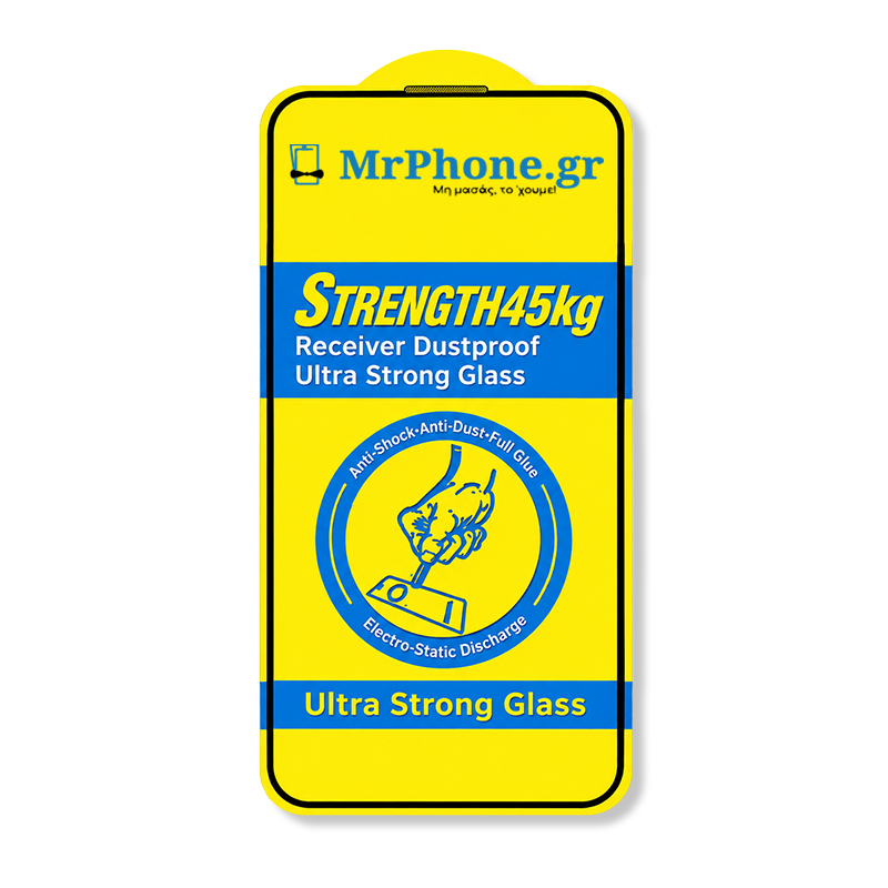Προστασία Οθόνης iPhone 16 Pro Max Tempered Glass Strength 45KG